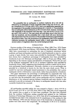 FORESHOCKS AND TIME-DEPENDENT EARTHQUAKE HAZARD