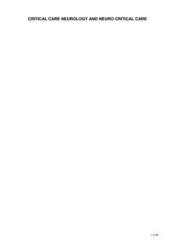 critical care neurology and neuro critical care