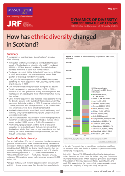 How has ethnic diversitychanged in Scotland?