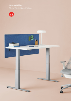 Motia Sit-to-Stand Tables brochure