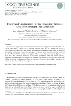 Feature and Configuration in Face Processing: Japanese Are More
