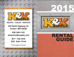 RENTAL SALES SERVICE