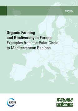Organic farming and biodiversity in Europe: Examples