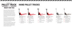 Raymond Special Application Hand Pallet Trucks