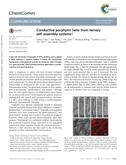Conductive porphyrin helix from ternary self