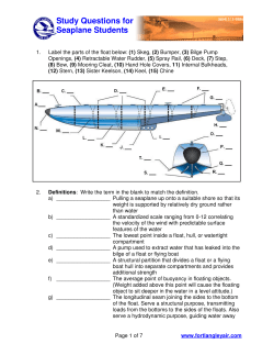 Study Questions for Seaplane Students