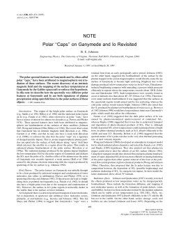 NOTE: Polar "Caps" on Ganymede and lo Revisited