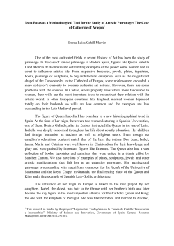 Data Bases as a Methodological Tool for the Study of Artistic