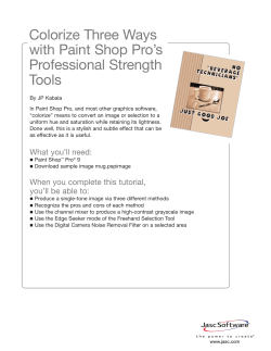 Colorize Three Ways with Paint Shop Pro`s Professional Strength
