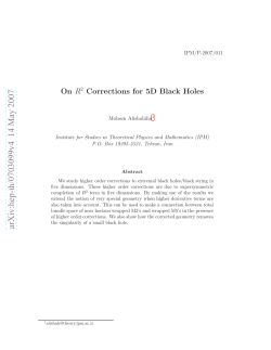 On R** 2 Corrections for 5D Black Holes