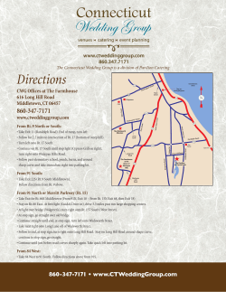 Directions - CT Wedding Group