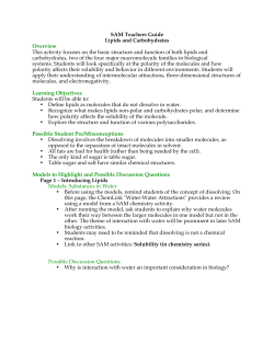 SAM Teachers Guide Lipids and Carbohydrates - RI