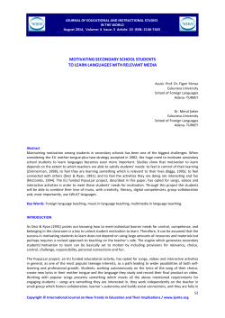 motivating secondary school students to learn languages with