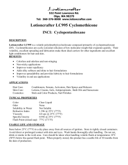 Technical Data - LC995 Cyclomethicone