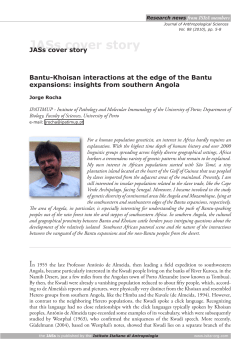 Bantu-Khoisan interactions at the edge of the Bantu - Isita
