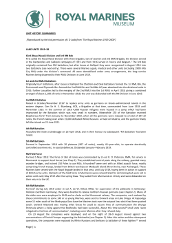 Page | 1 - Royal Marines Museum