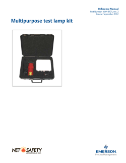 Multipurpose test lamp kit