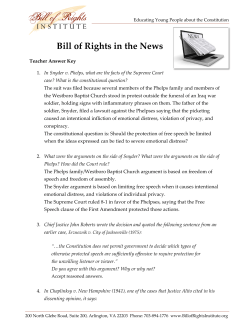 Bill of Rights in the News