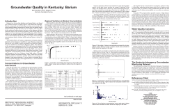 Groundwater Quality in Kentucky: Barium