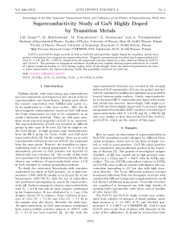 Superconductivity Study of GaN Highly Doped by Transition Metals