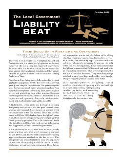 Toxin Build Up in Firefighting Operations