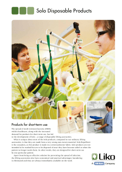 Solo Disposable Products Leaflet