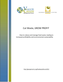 Cut Waste, GROW PROFIT - Value Chain Management International