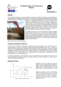The mathematics of construction shapes