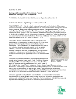 Press Release - Clark Art Institute