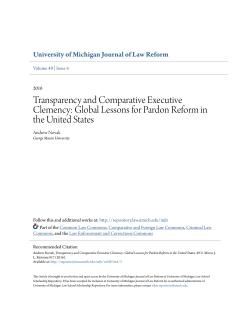 Global Lessons for Pardon Reform in the United States