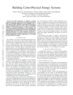 Building Cyber-Physical Energy Systems