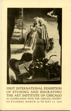 First International Exhibition of Etching and Engraving