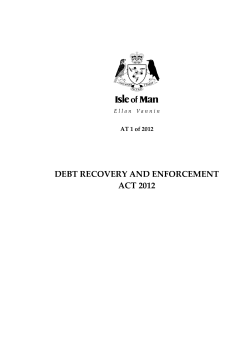 Debt Recovery and Enforcement Act 2012
