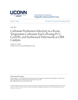 Carbonate Production Selectivity in a Room Temperature Carbonate