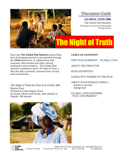 THE NIGHT OF TRUTH Discussion Guide