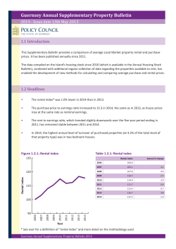 Guernsey Annual Supplementary Property Bulletin
