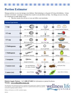 Portion Estimator - Wellness Life Systems