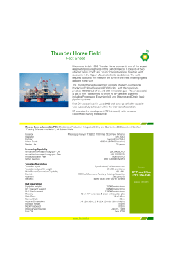 Thunder Horse fact sheet (pdf 232.9 KB)