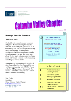 January 2012 - Catawba Valley
