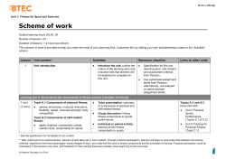 BTEC Unit 1 Scheme of work PDF File