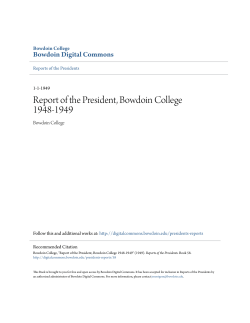 Report of the President, Bowdoin College 1948-1949