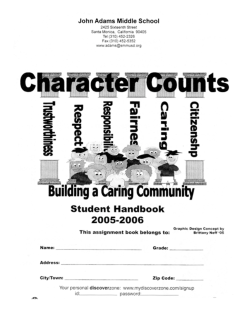 JAMS Handbook.indd - John Adams Middle School