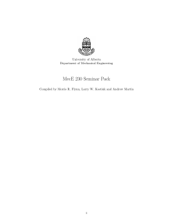 Seminar Pack - University of Alberta