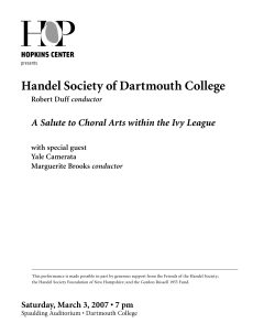 to view playbill. - Dartmouth College