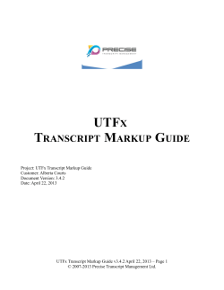 transcript markup guide