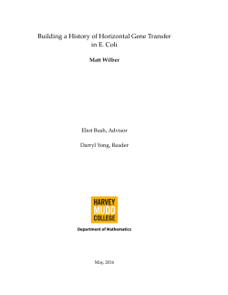 Building a History of Horizontal Gene Transfer in