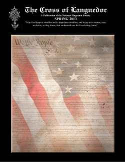 Spring 2013 Edition - The National Huguenot Society