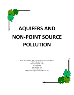 aquifers and non-point source pollution