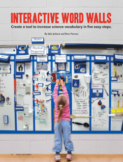 InteractIve Word Walls - National Science Teachers Association