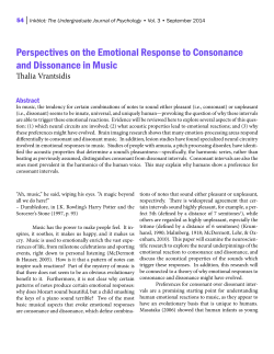 Perspectives on the Emotional Response to Consonance and